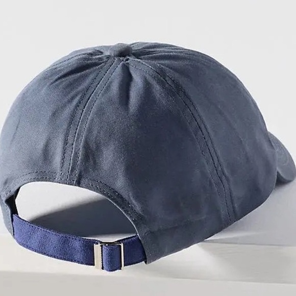 Anthropologie Needlepoint Lab Dog Baseball Cap New Hat Blue One Size